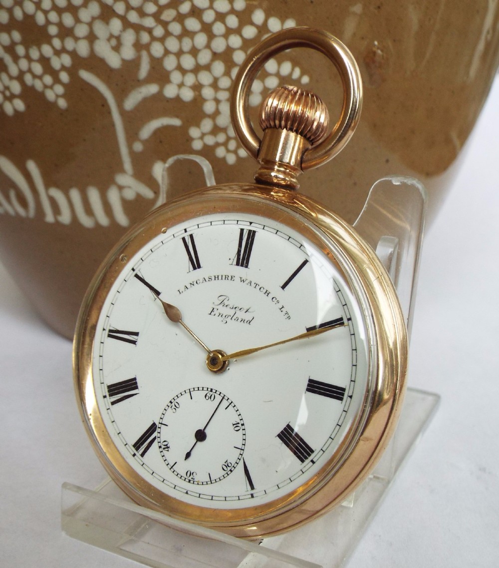 Antique Prescot pocket watch, Lancashire Watch Co