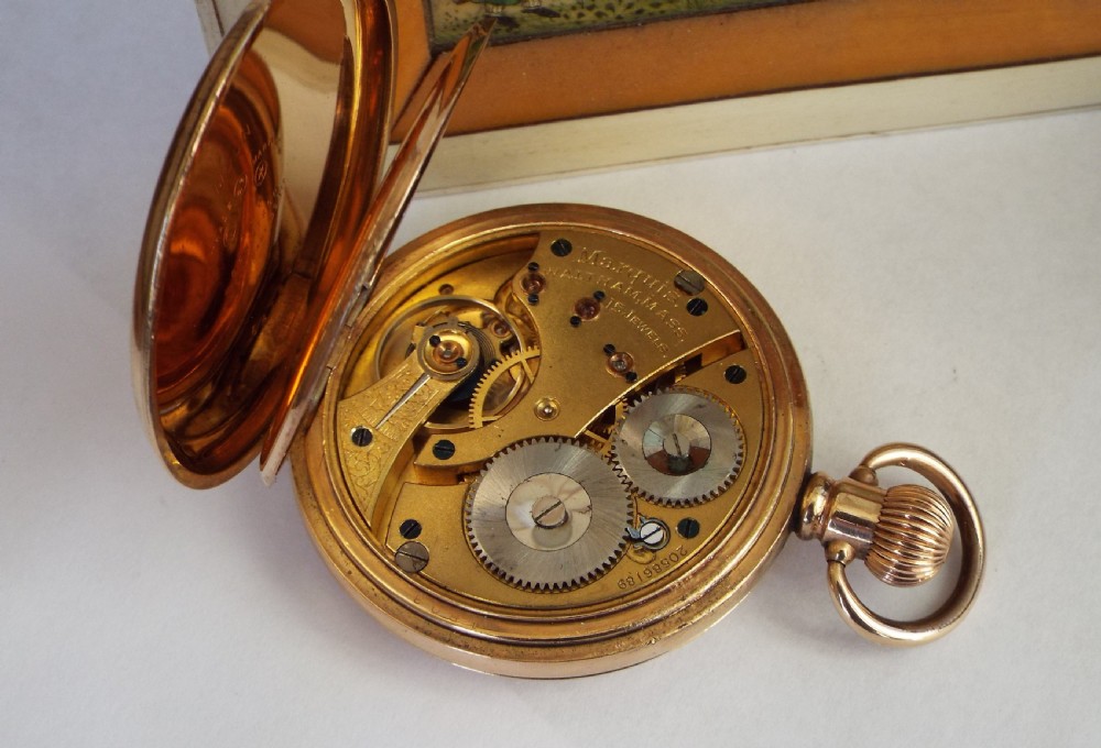 Waltham Marquis half hunter pocket watch, 1916 View III