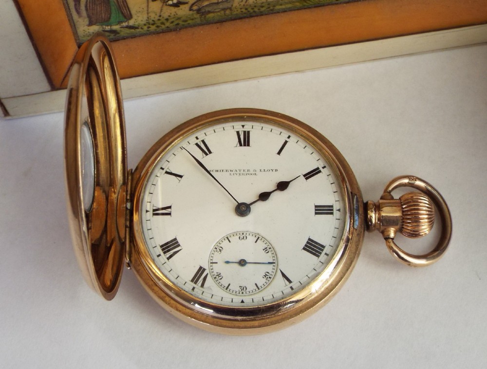 Waltham Marquis half hunter pocket watch, 1916 View V