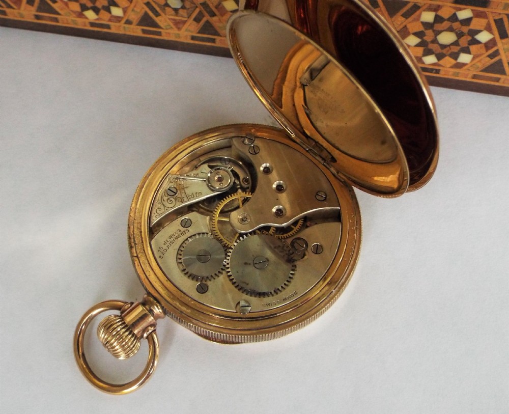 1910s gold filled pocket watch View IV