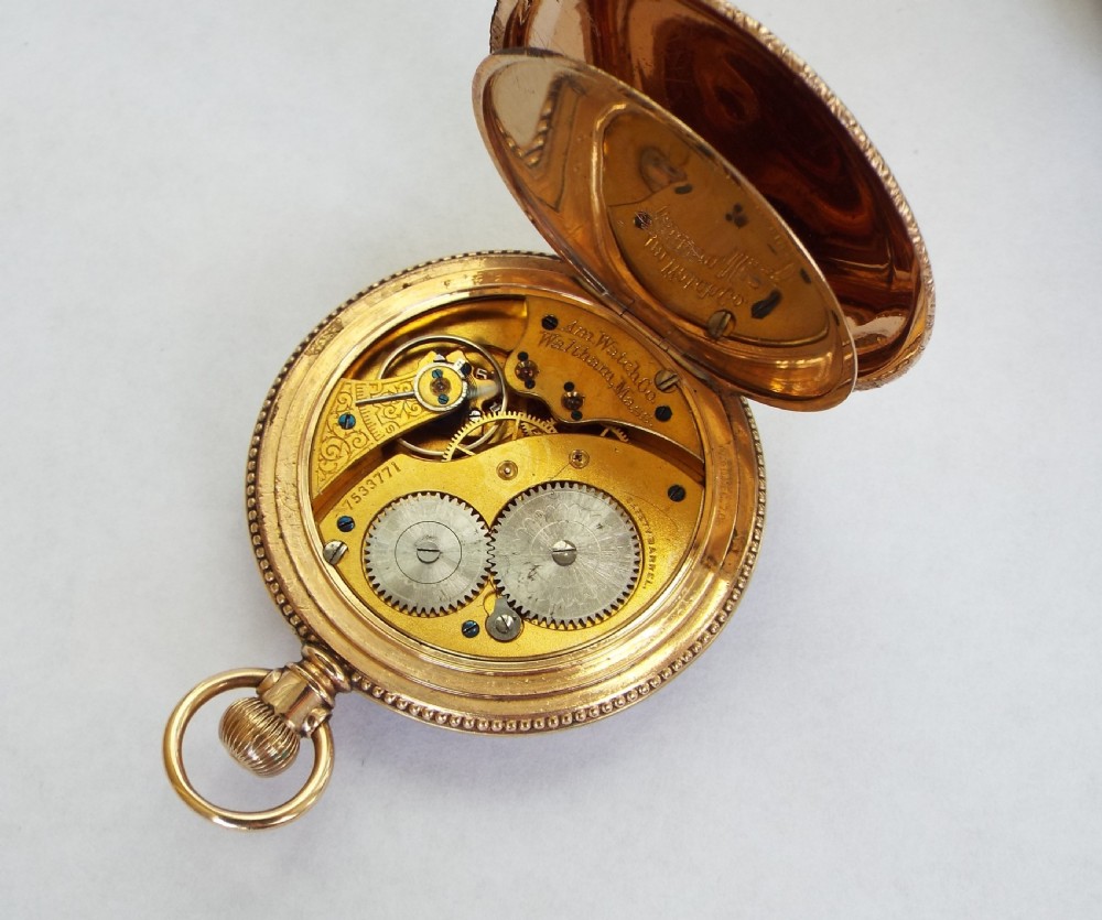 Rare antique Waltham pocket watch, 1897 View V