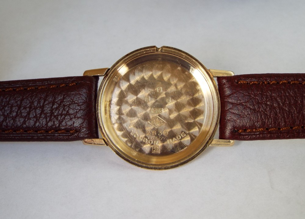 Gents 9ct gold Accurist wrist watch, 1958 View III