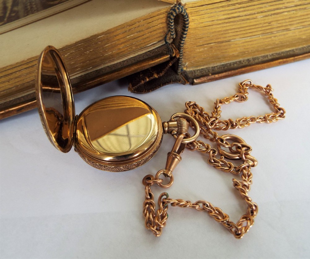 Ladies antique Waltham fob watch with albertina View II