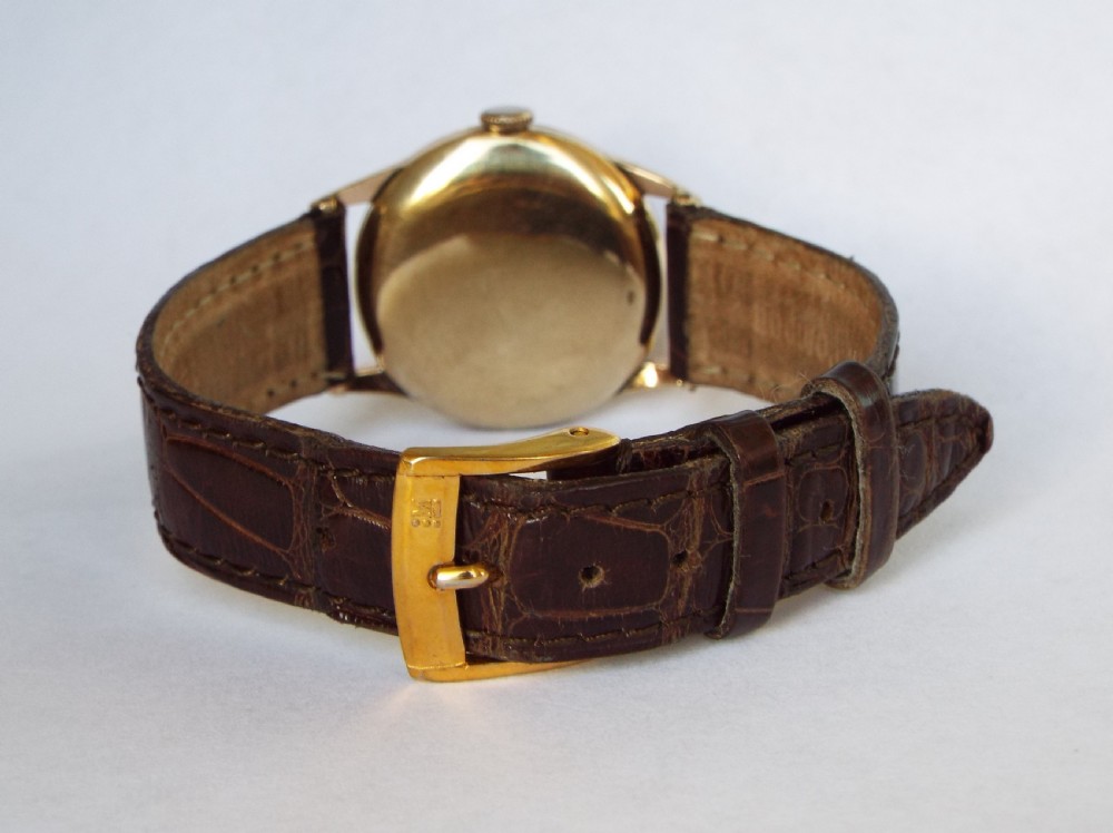 Mid-size gold plated Movado wrist watch, c1940 View IV