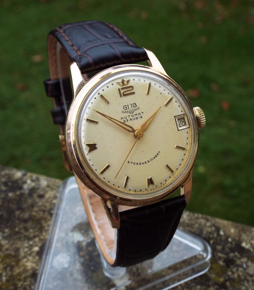 Gents 1950s Glashütte automatic wrist watch View II