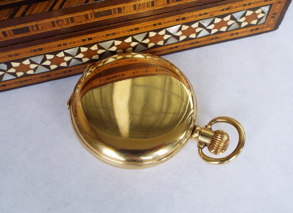 Waltham P S Bartlett half hunter pocket watch 1910 View III