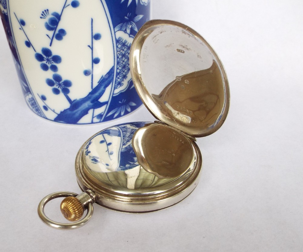 Silver Prestex Lever pocket watch by Prestons Ltd View V