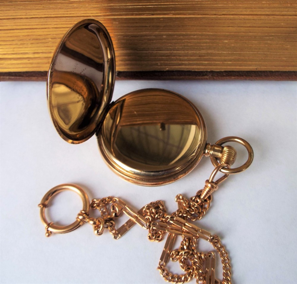 1915 Waltham Marquis pocket watch and albert View IV