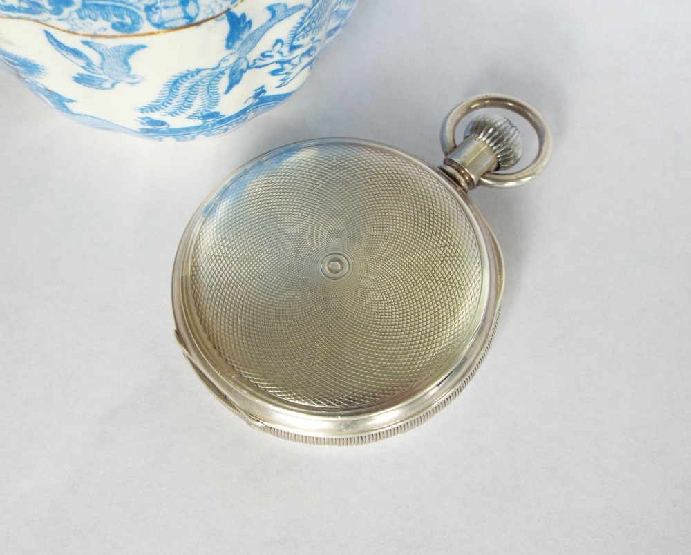 Silver Erlim full hunter pocket watch, 1922 View III