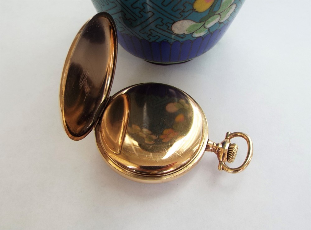 Antique gold filled pocket watch, Illinois Watch Co View III