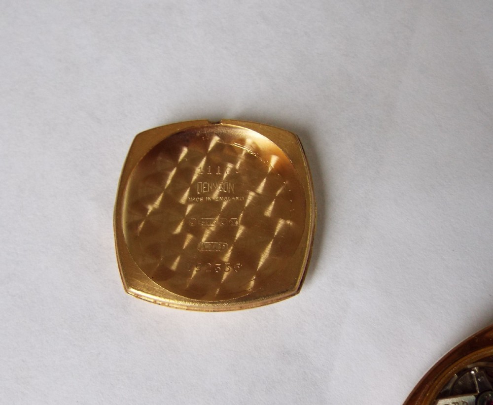 9ct gold mid-size Zodiac cushion cased wrist watch View IV