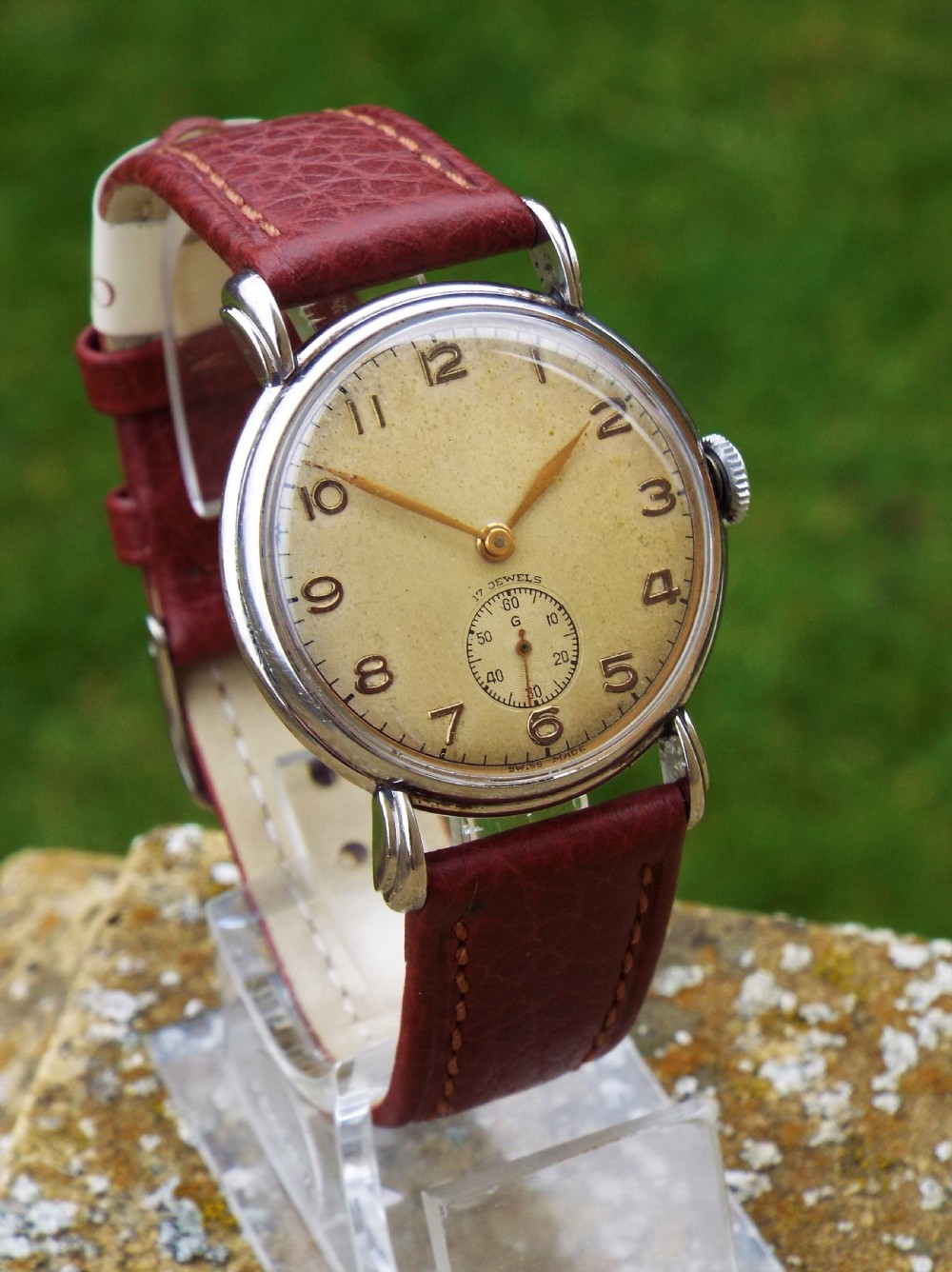 Gents 1950s Swiss wrist watch View II