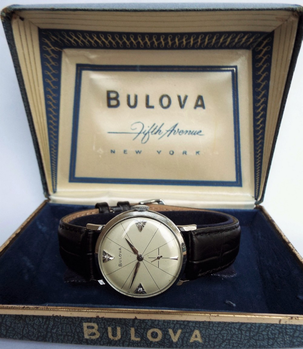 Gents boxed Bulova wrist watch, 1958