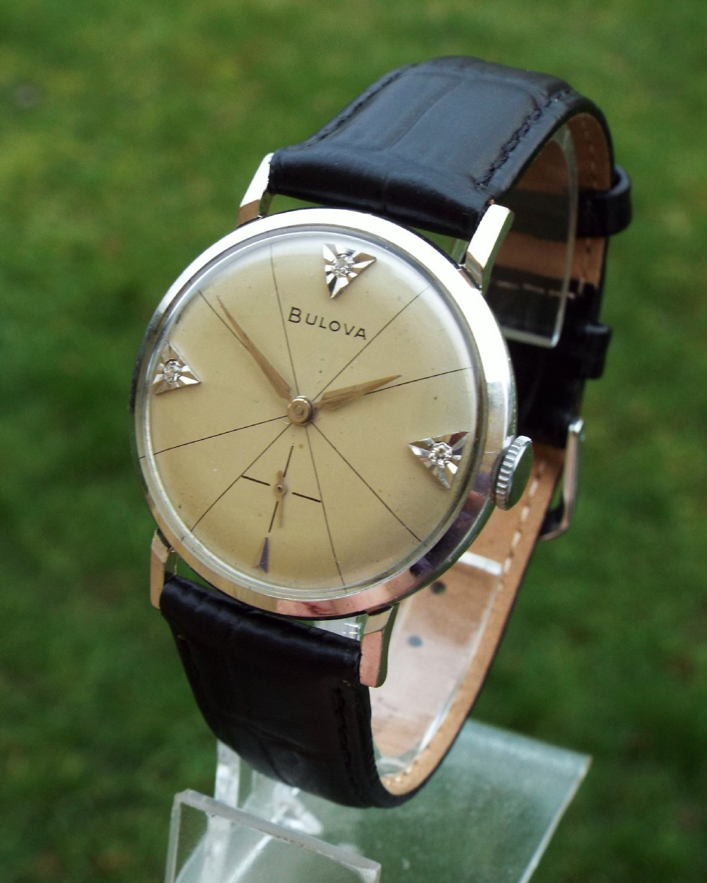 Gents boxed Bulova wrist watch, 1958 View II