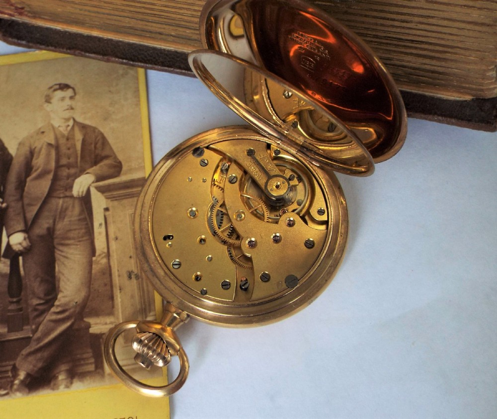 1930s full hunter chronometer pocket watch View III