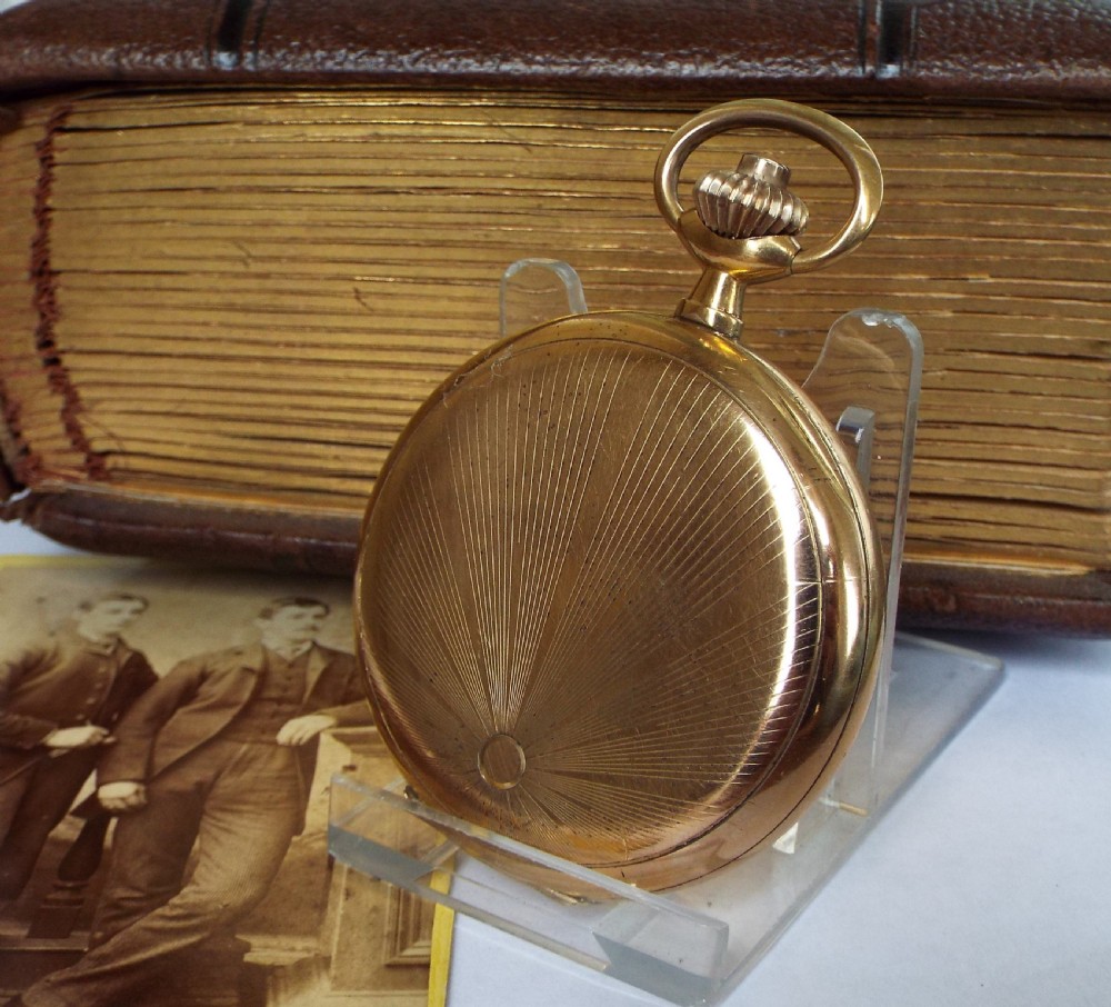 1930s full hunter chronometer pocket watch View VI