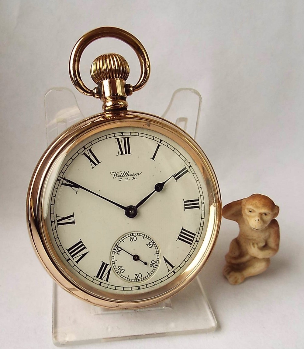 Antique stem winding Waltham pocket watch 1922.