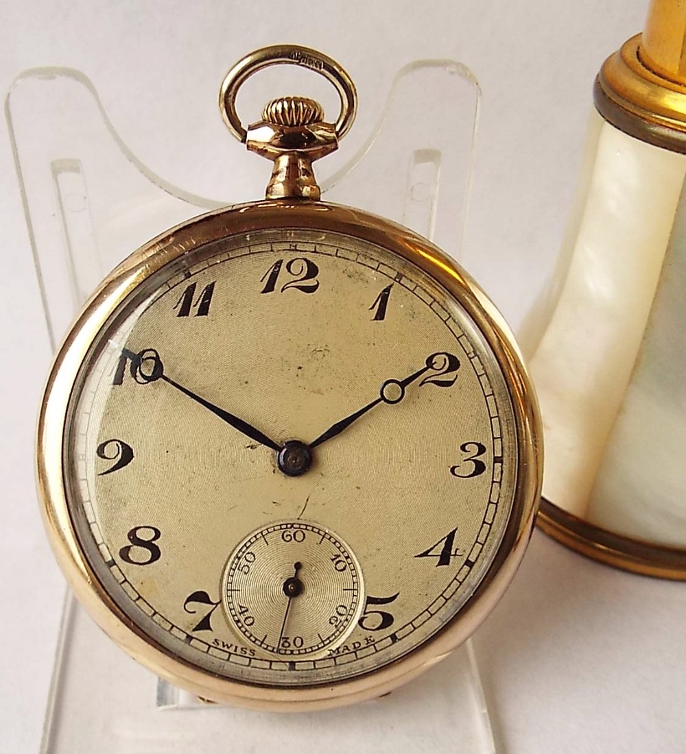 A vintage 1930s Swiss pocket watch.