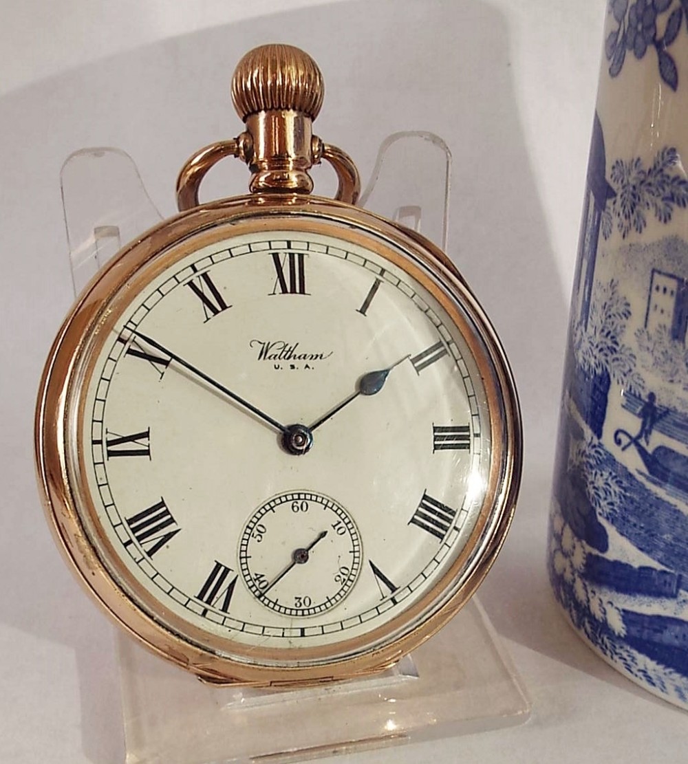 Antique stem winding Waltham pocket watch 1917.