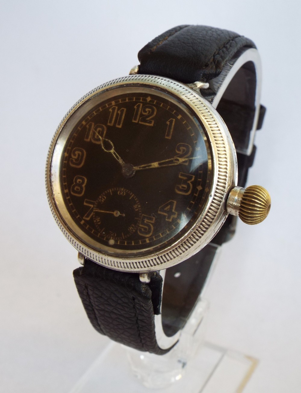 Gents WW1 silver Electa trench watch, 1914