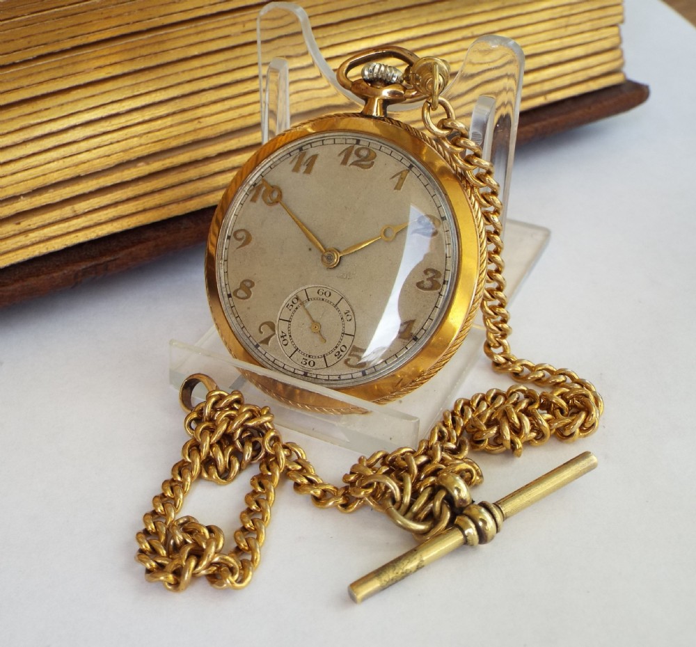1930s pocket watch and double chain