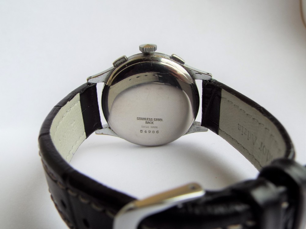 Gents 1940s Accurist chronograph, Valjoux 22 View V