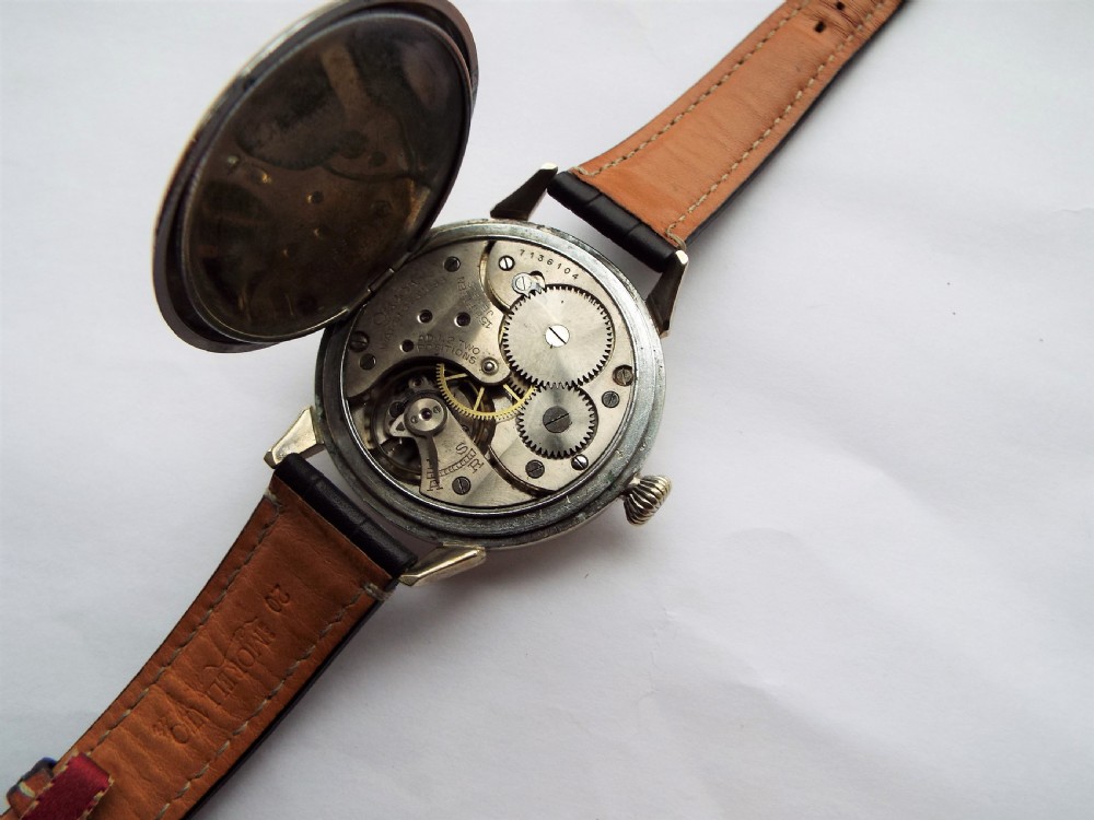 Gents large Omega wrist watch, circa 1930 View V