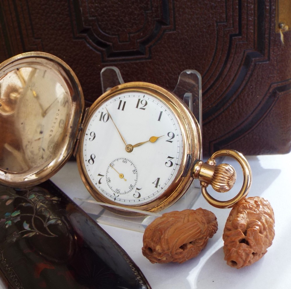 1930s full hunter pocket watch
