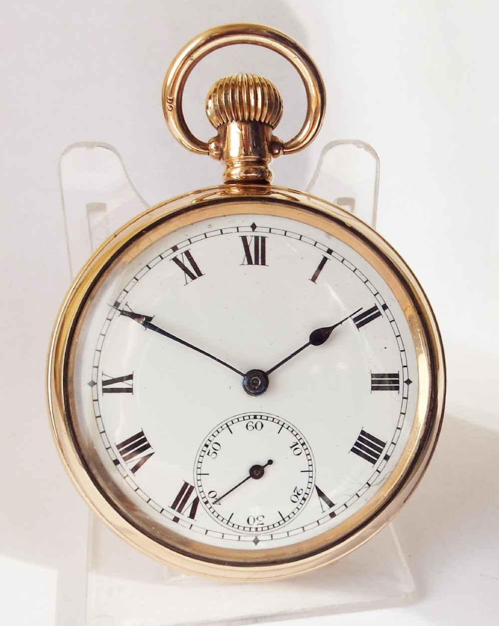A 1920s Swiss stem winding pocket watch.