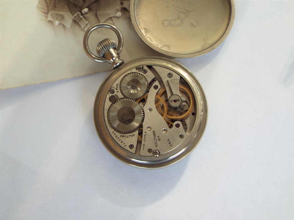 WW2 Waltham military pocket watch, 1942 View II