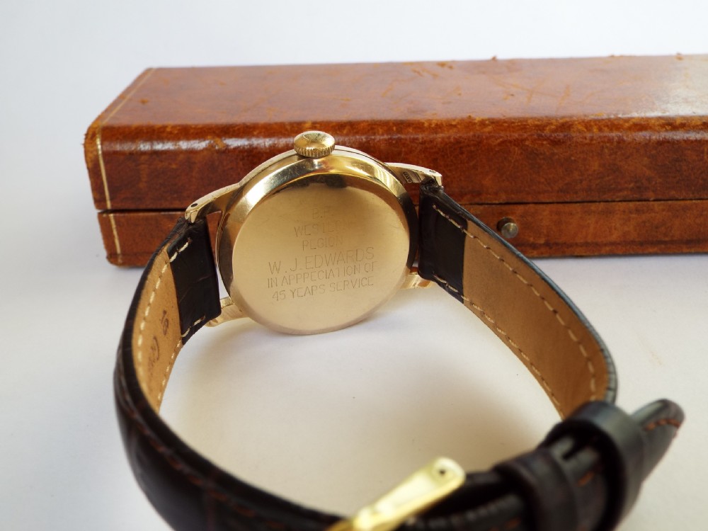 Gents 9ct gold Sniths De Luxe watch, 1959, boxed View IV