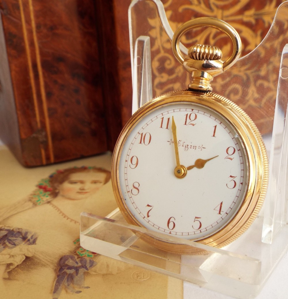 A ladies antique Elgin fob watch.