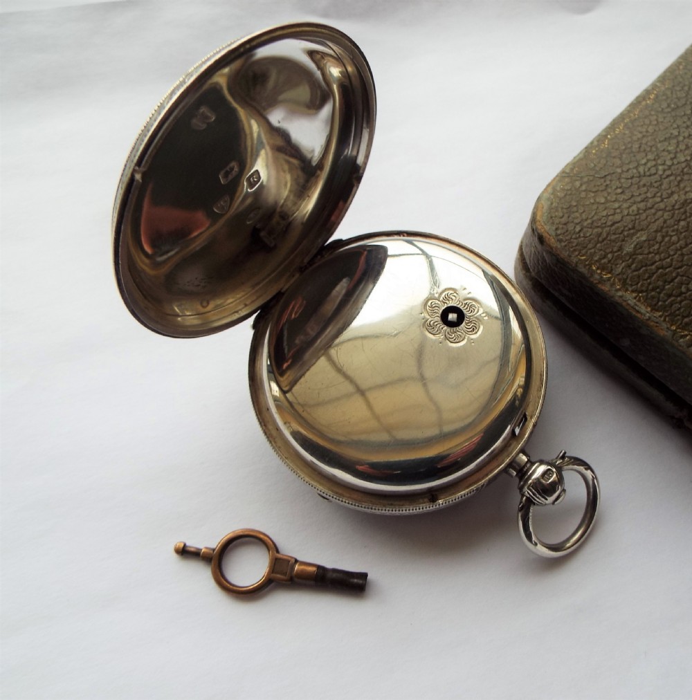 Silver fusee pocket watch, 1900 View IV