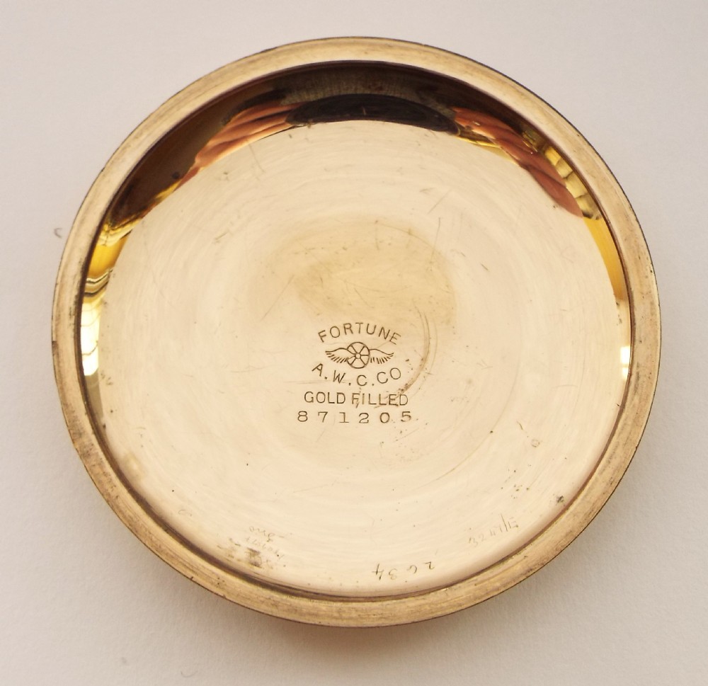Large antique 1907 Waltham pocket watch. View IV