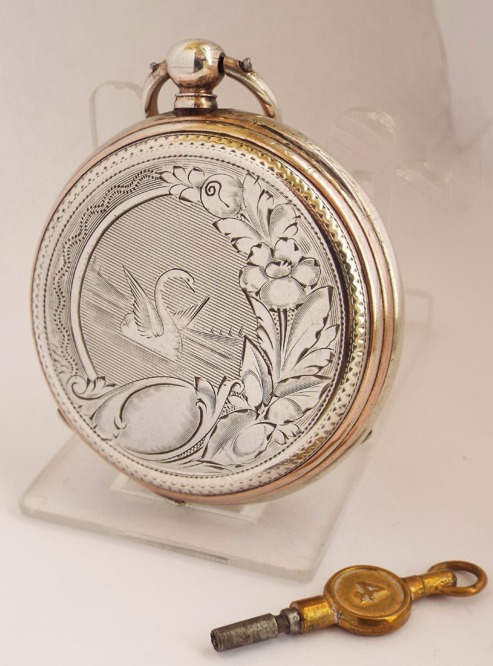 A Swiss silver Spiral Breguet pocket watch, circa 1900. View II