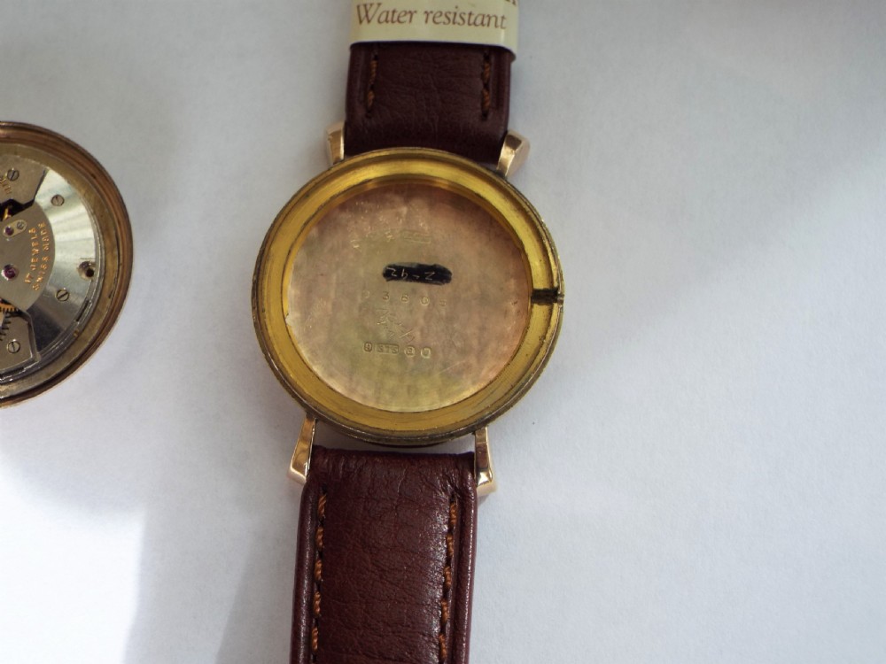 Gents 9ct gold Olma wrist watch, 1956 View III