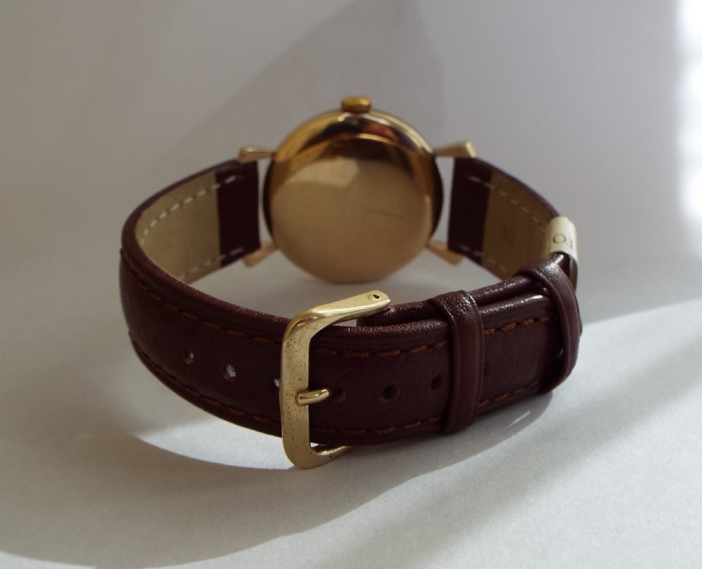 Gents 9ct gold Olma wrist watch, 1956 View VI