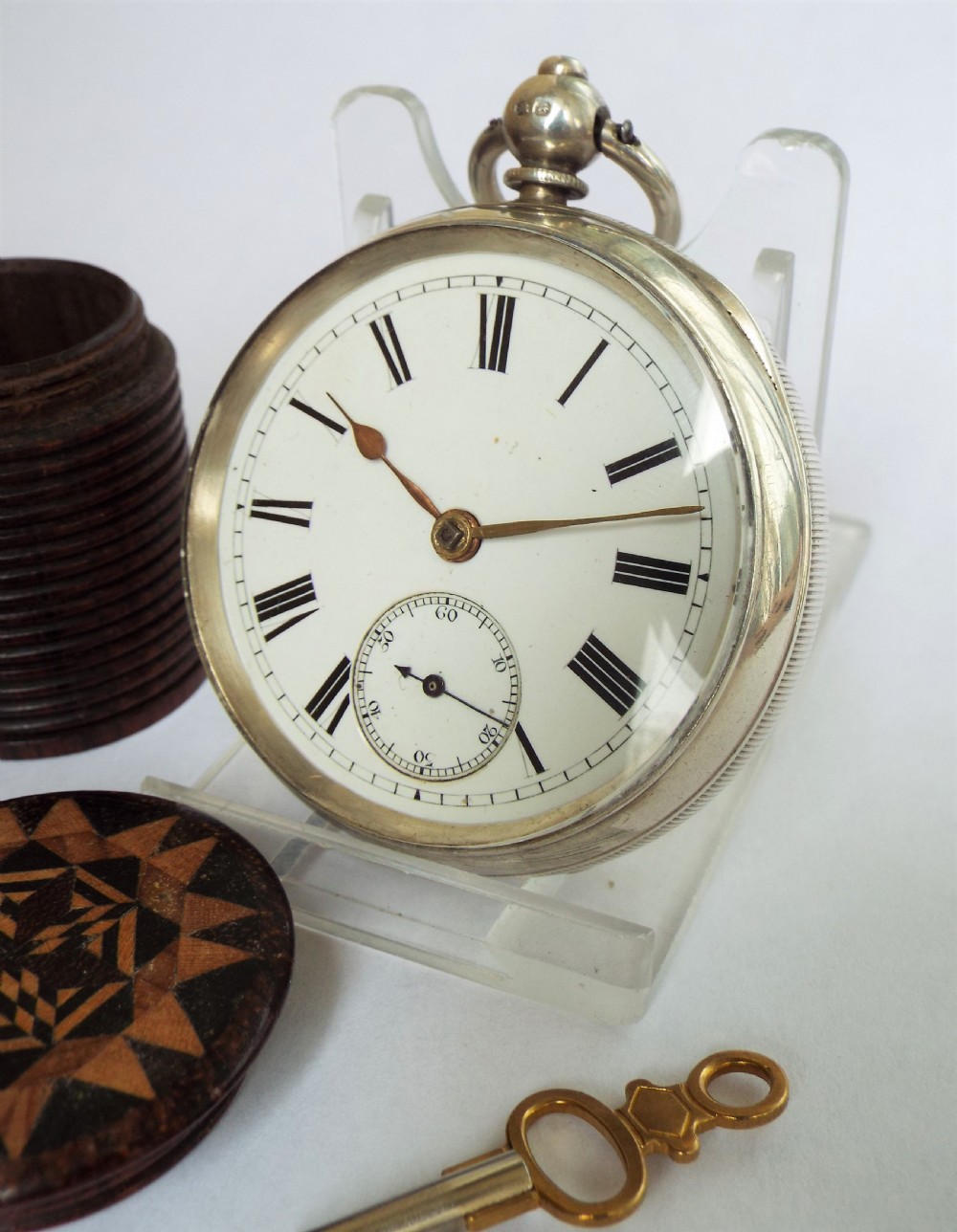 Silver pocket watch, Berry, West Hartlepool, 1894