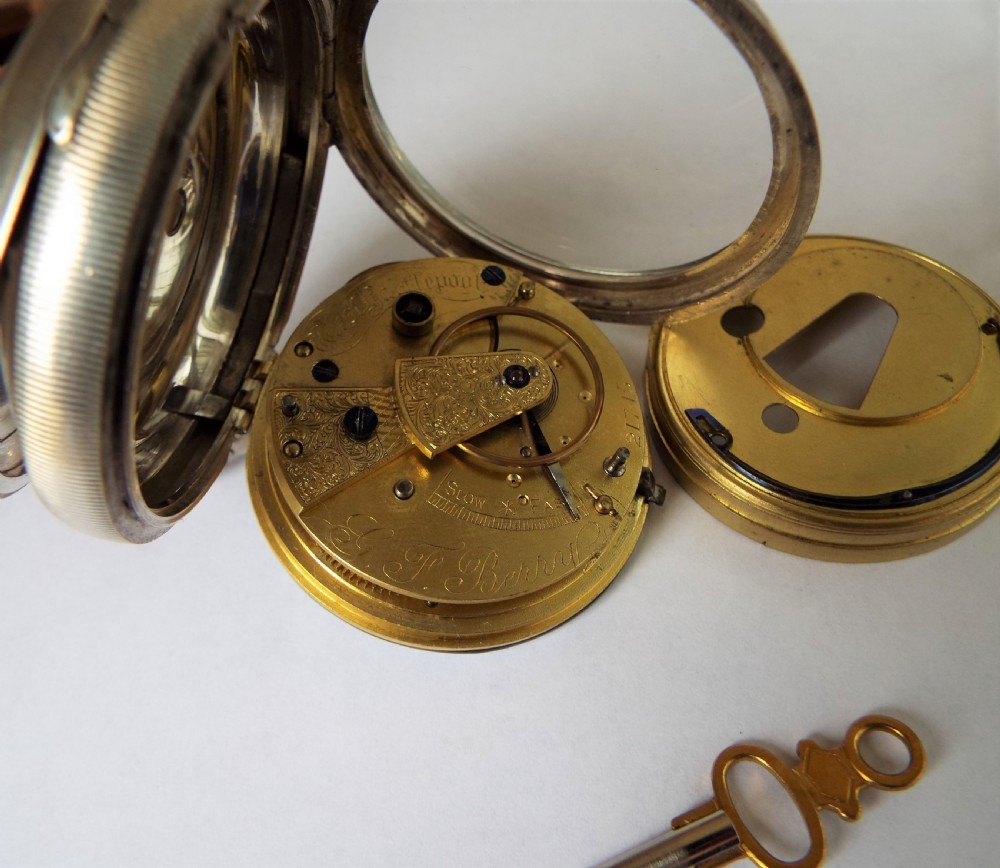Silver pocket watch, Berry, West Hartlepool, 1894 View II