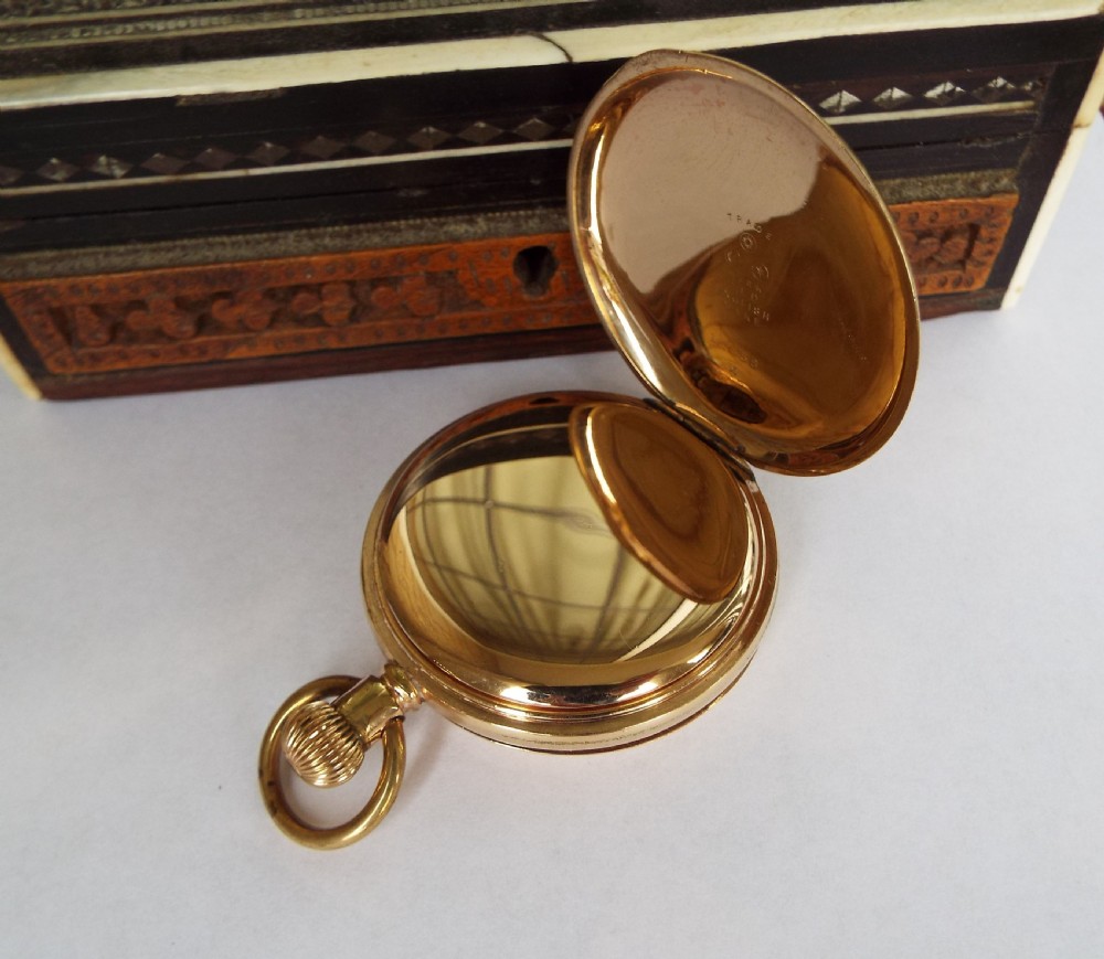 Antique Waltham full hunter pocket watch,1907 View III