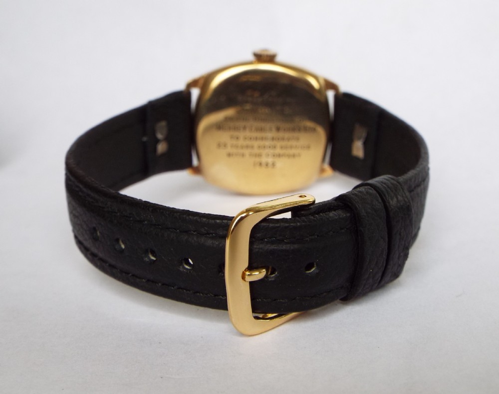 1952 9ct gold J W Benson mid-sized watch, boxed View V
