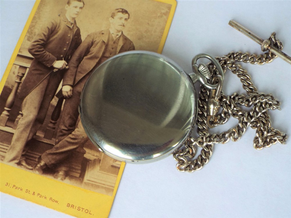 1945 Longines pocket watch with chain View V