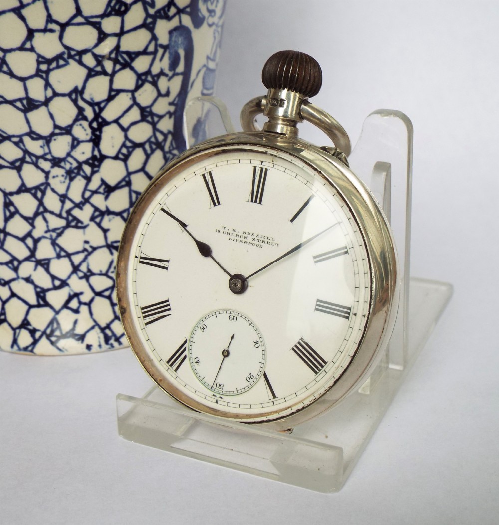 Antique silver pocket watch, Thomas Russell