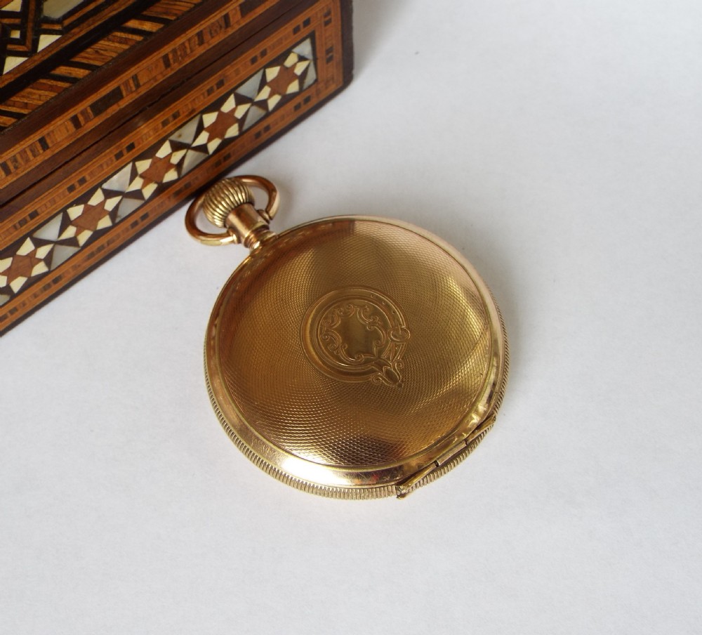 Antique 1917 Elgin full hunter pocket watch View VI