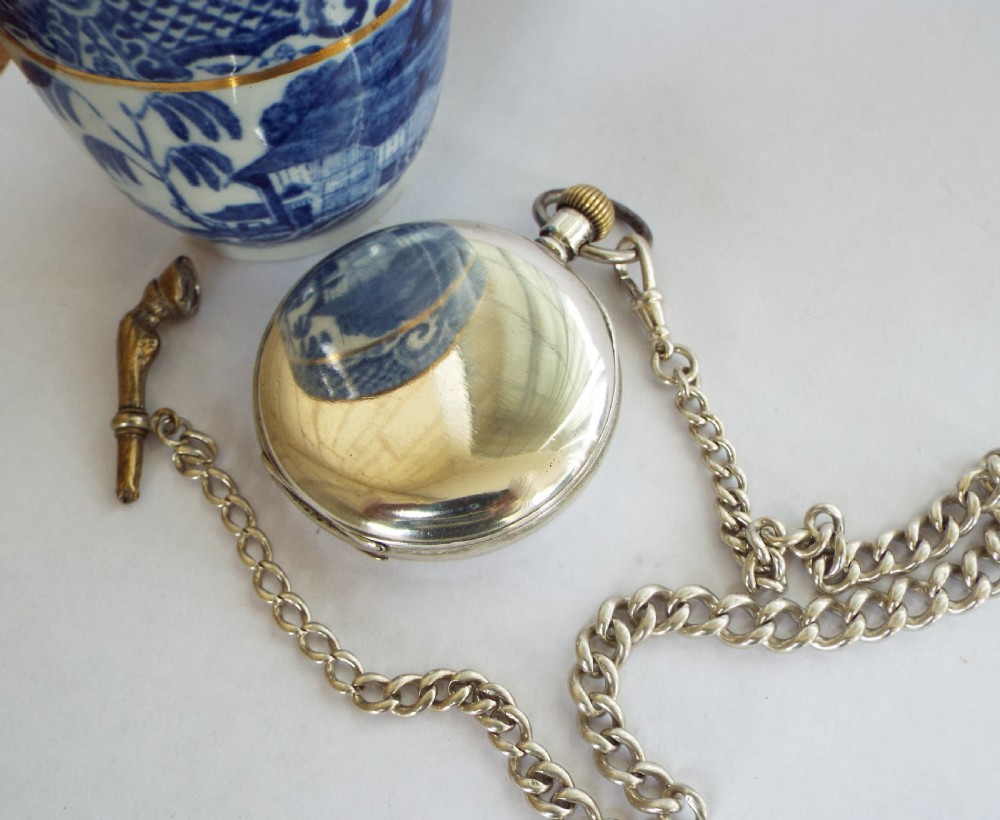  1919 silver Cyma pocket watch by Tavannes View II