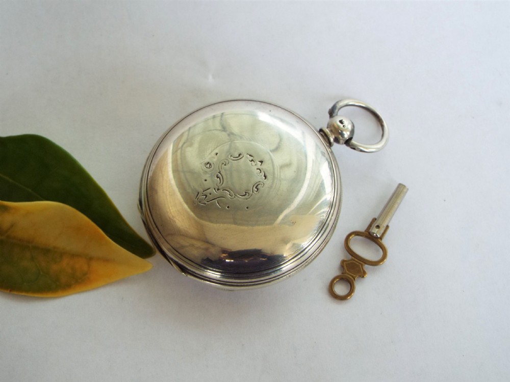 1869 Sewill silver full hunter fusee pocket watch View IV