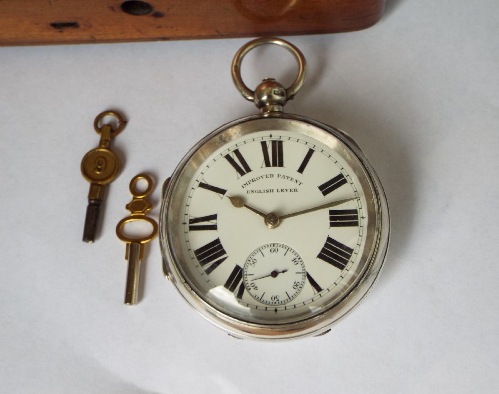 Antique silver Lancashire Watch Co pocket watch View II