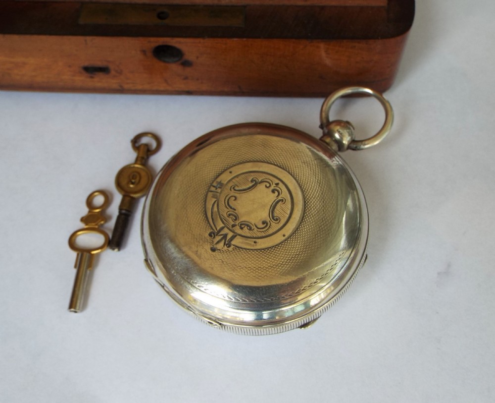Antique silver Lancashire Watch Co pocket watch View III