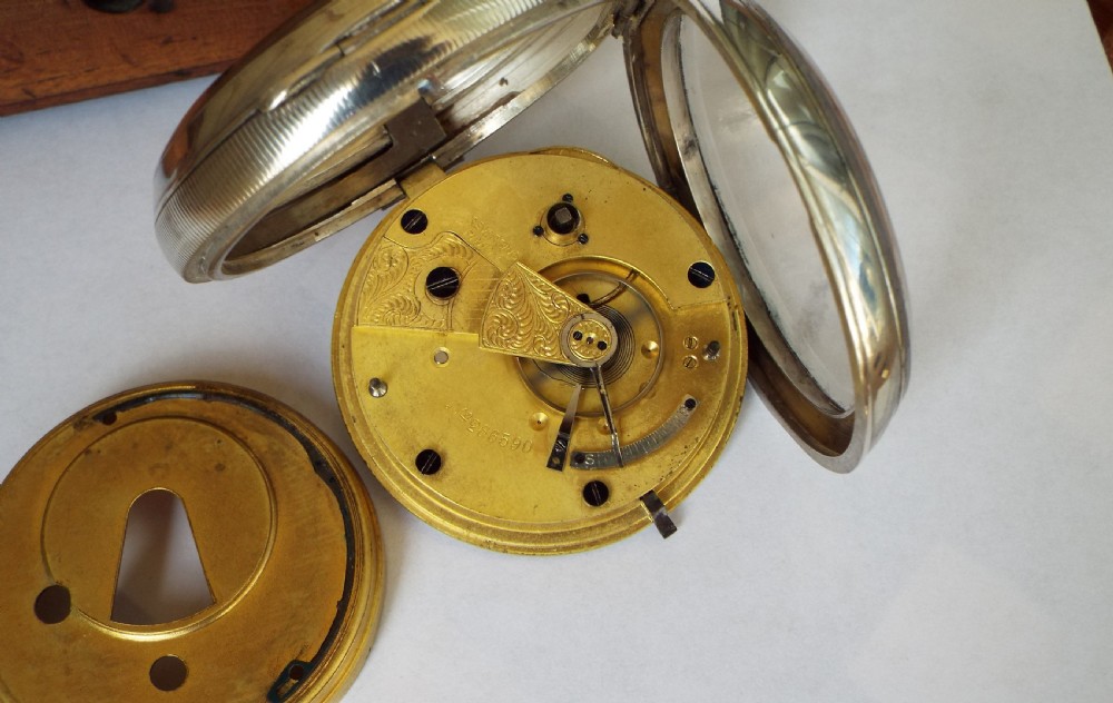 Antique silver Lancashire Watch Co pocket watch View IV