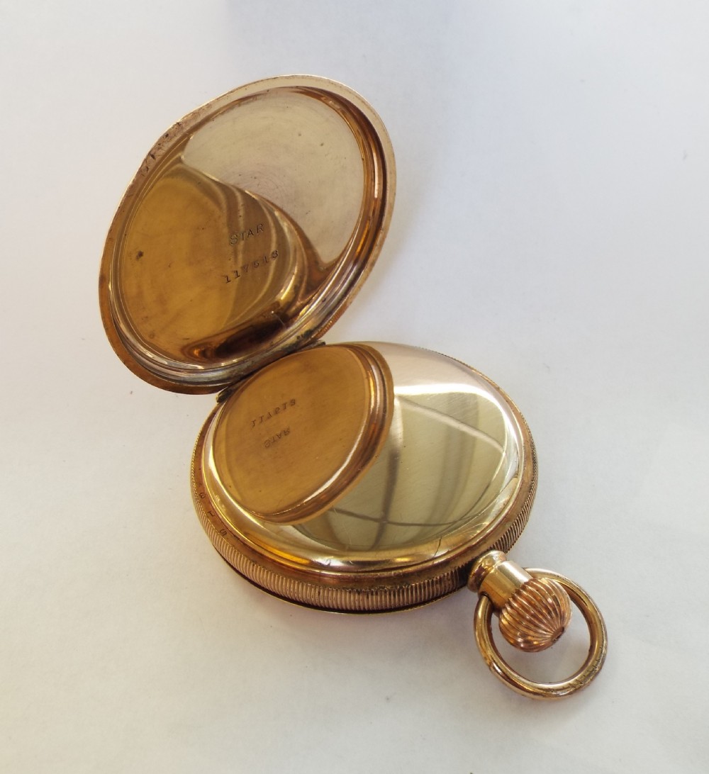 1920s Thomas Russell full hunter pocket watch View III
